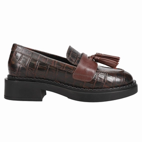 Final Call Croc Embossed Penny Loafers Cloud Comfort