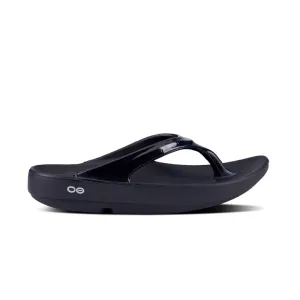 Pro Comfort Relaxed Fit Footwear Oofos Women'S Oolala Black Sandal (Of1400)