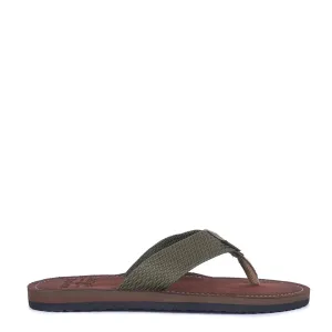 Barbour Toeman Beach Sandal Olive Easy On Off Cloud Comfort