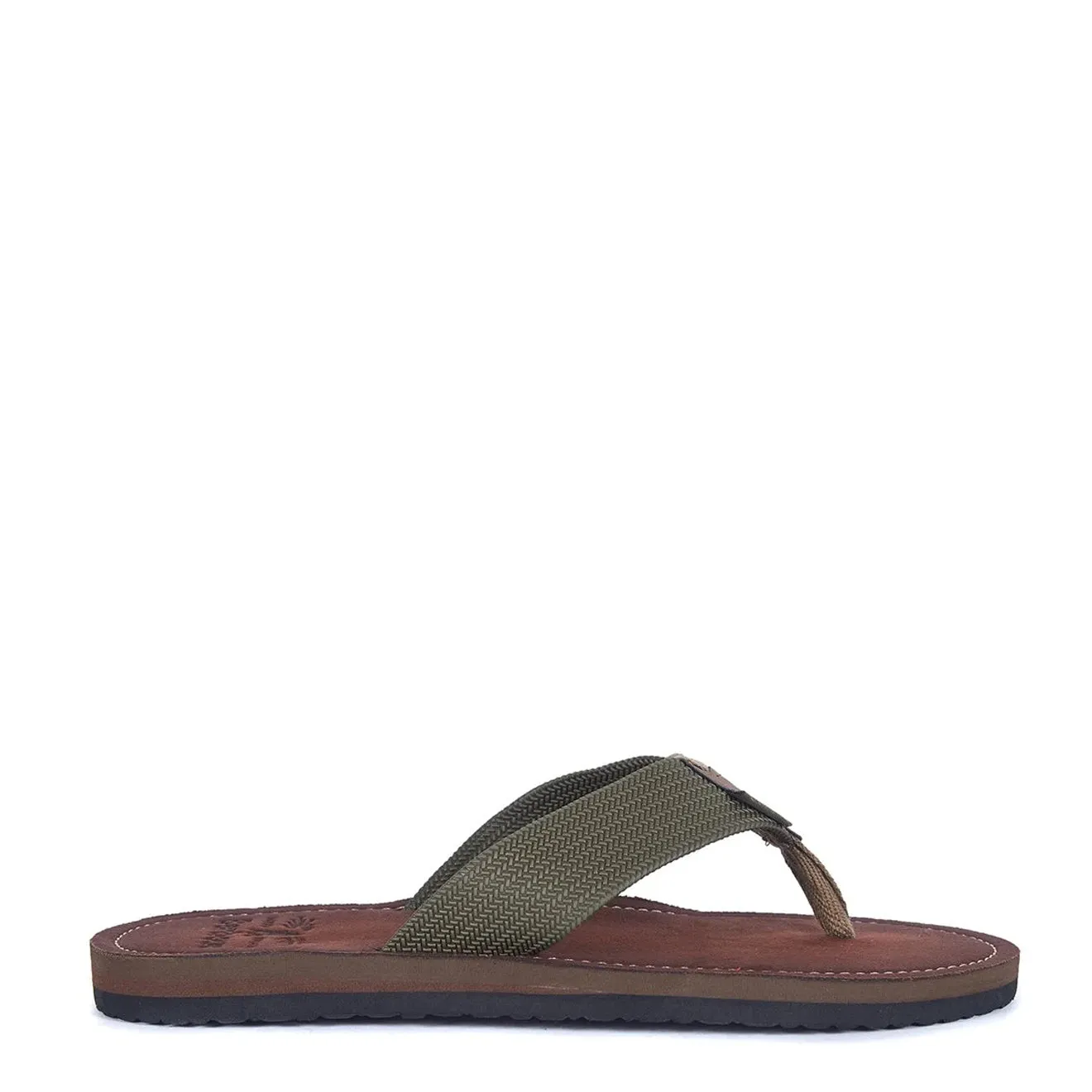 Barbour Toeman Beach Sandal Olive Easy On Off Cloud Comfort