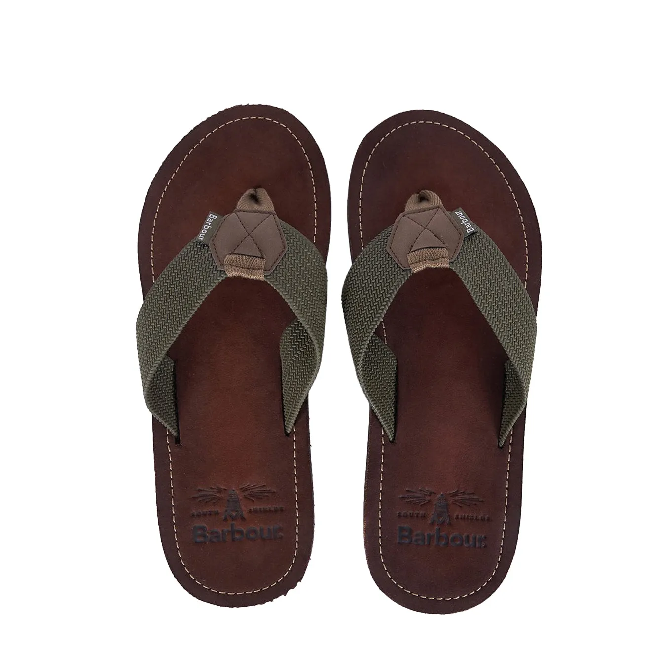 Odor Resistant Barbour Toeman Beach Sandal Olive