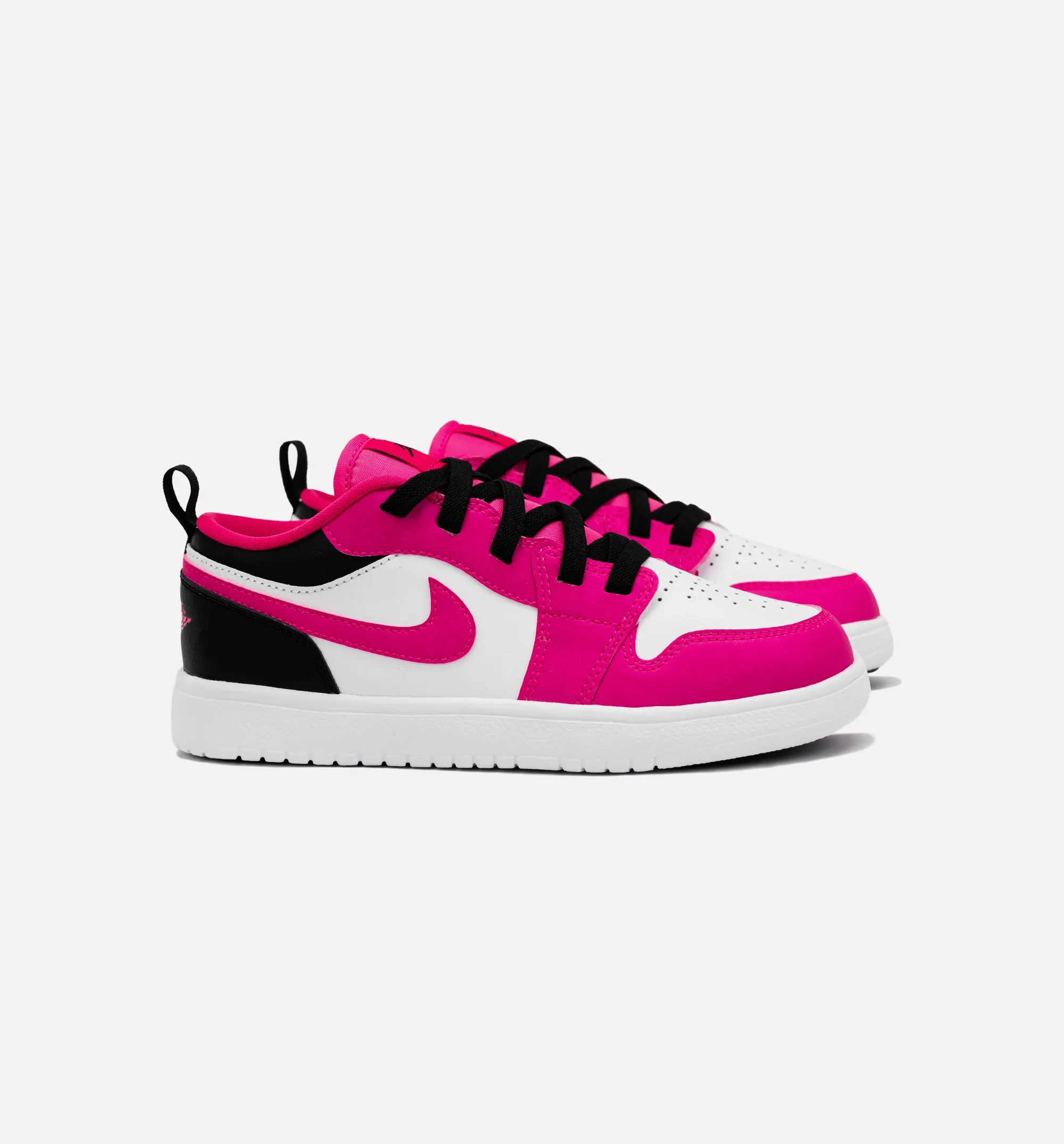 Comfort Shoes Functional Footwear Air Jordan 1 Retro Low Fierce Pink Preschool Lifestyle Shoe - White/ Fierce Pink