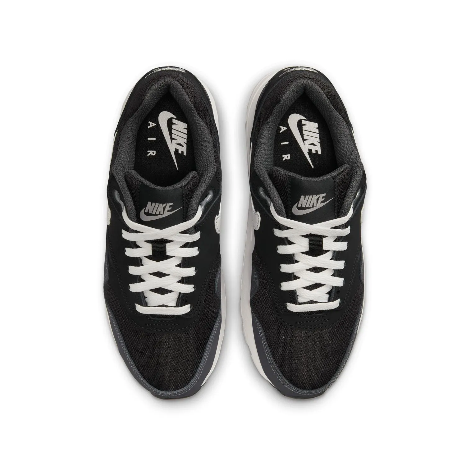Kids Air Max 1 'Black Anthracite' Comfort Heel Classic Sneakers