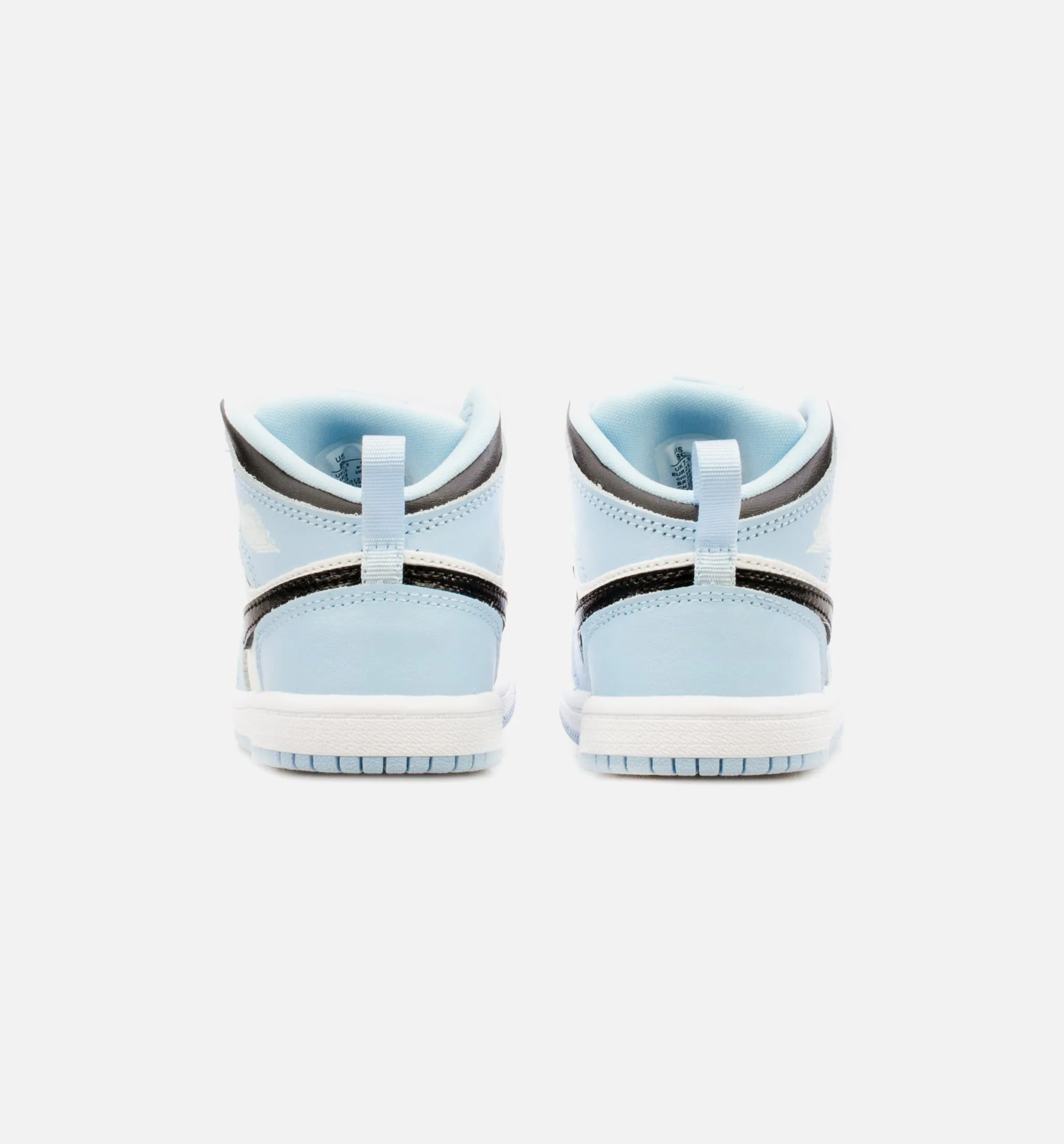 Air Jordan 1 Mid Infant Toddler Lifestyle Shoe - Blue/Black Slip Resistant Work