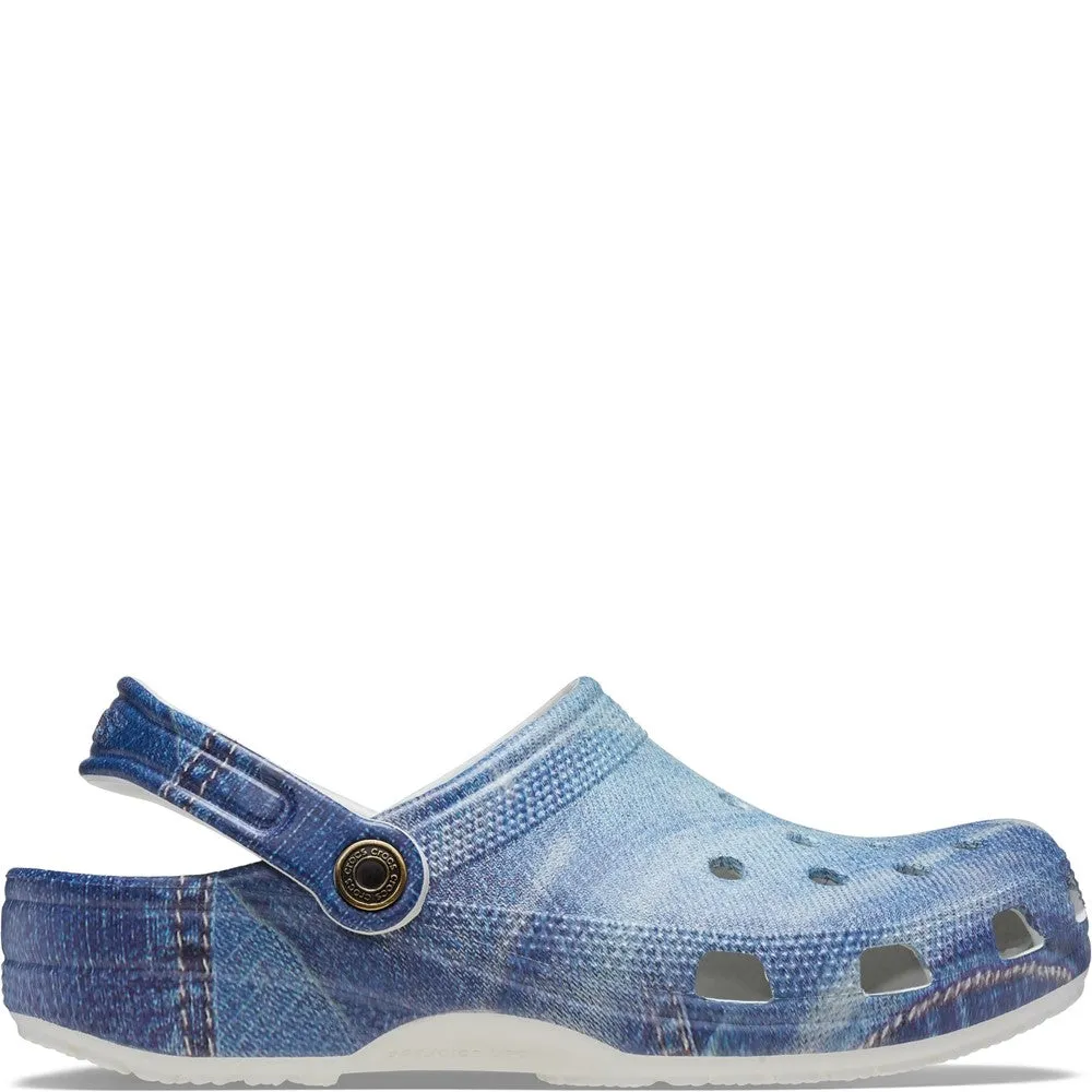 Canvas Shoes Standing Comfort Crocs Unisex Classic Denim Clog