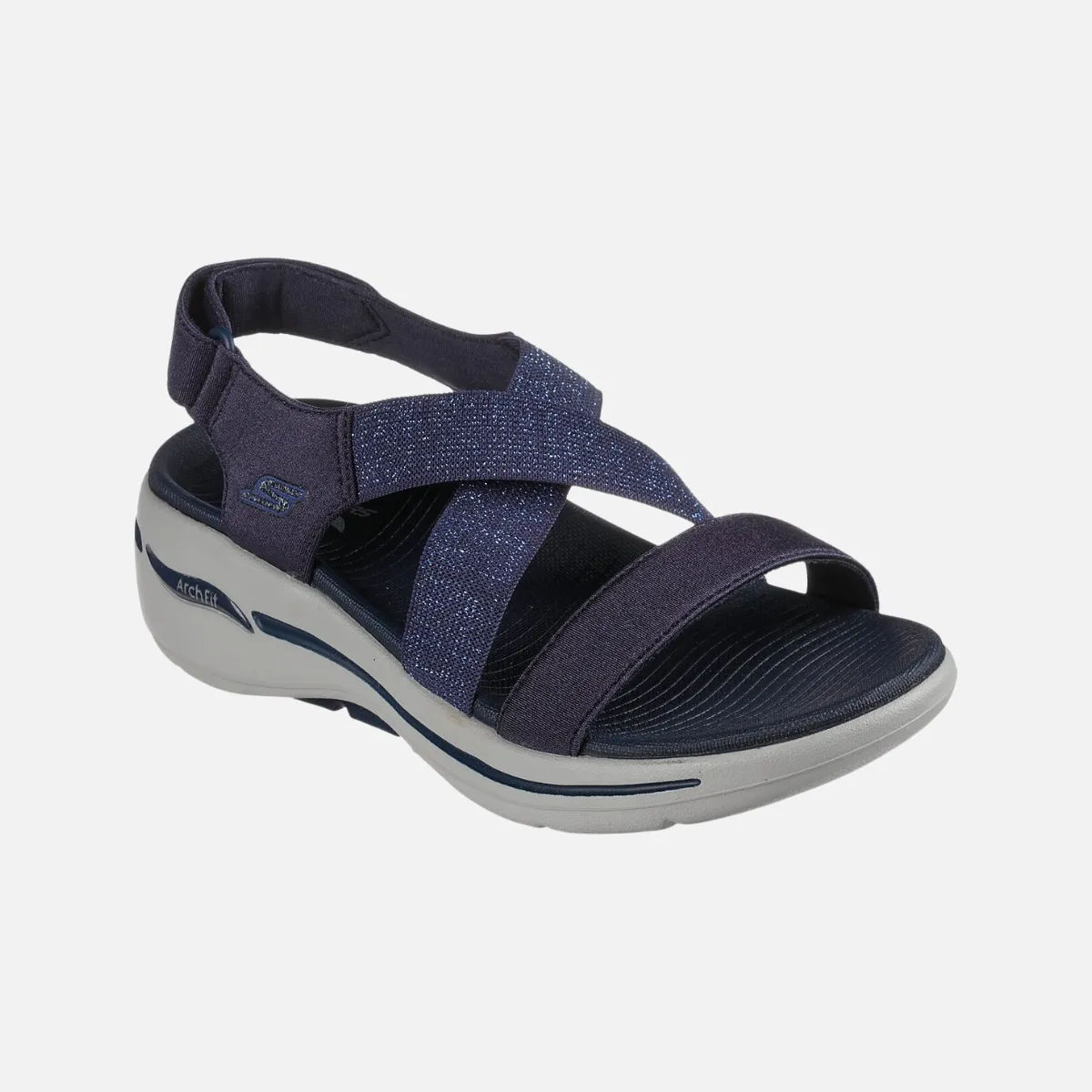 Skechers Go Walk Arch Fit Women'S Sandal -Navy Comfort Sole