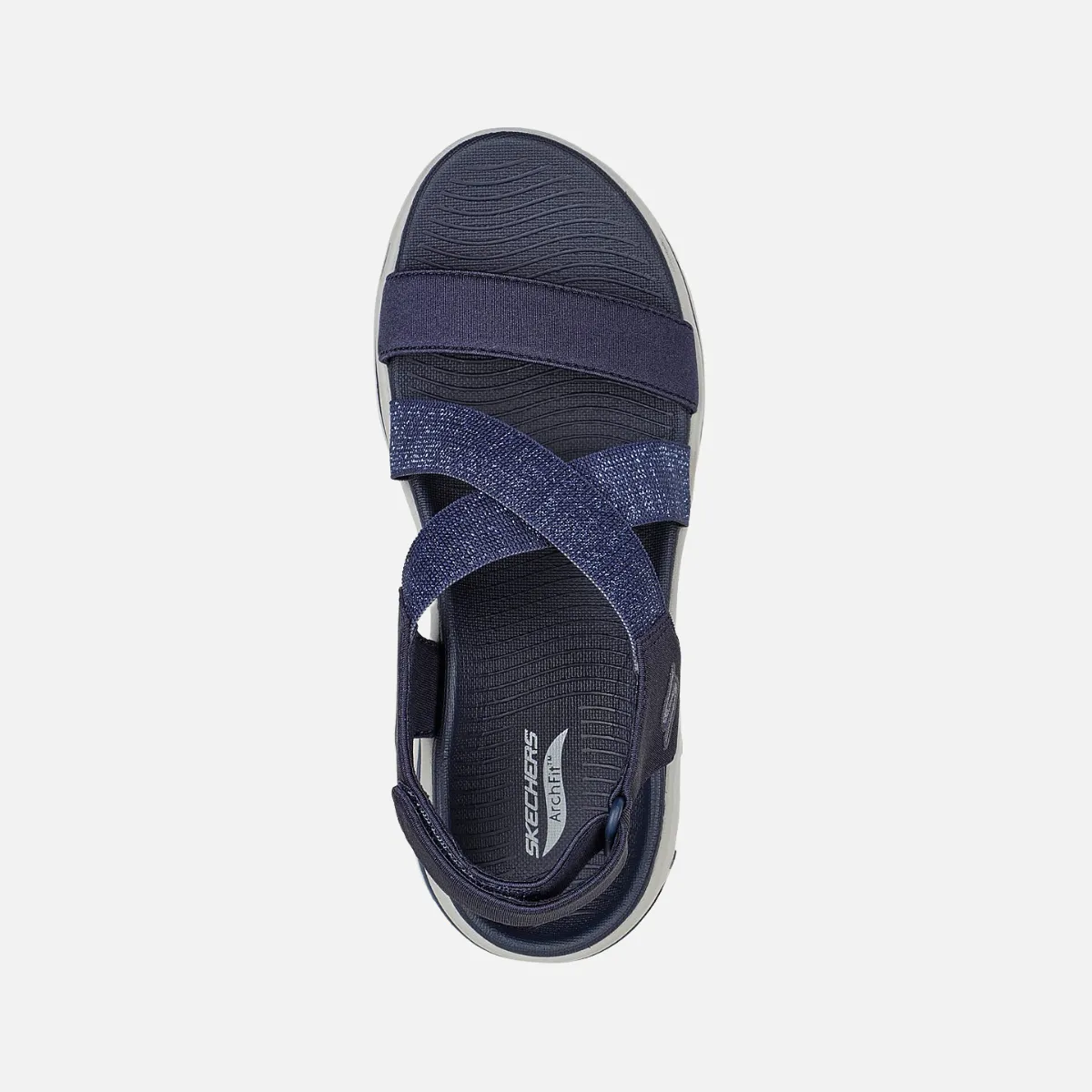 Flat Feet Shoes Supportive Footwear Skechers Go Walk Arch Fit Women'S Sandal -Navy