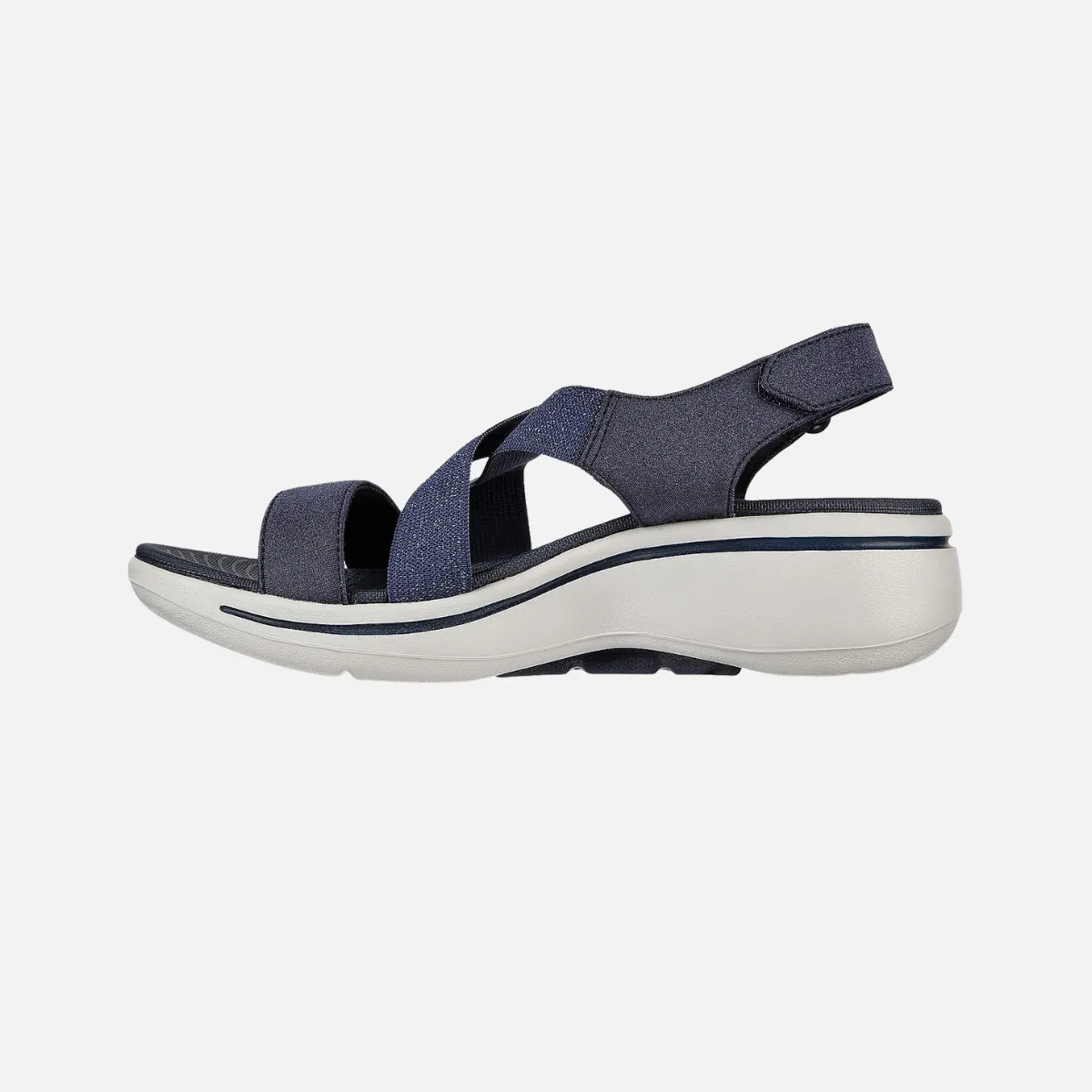 Skechers Go Walk Arch Fit Women'S Sandal -Navy Essential Footwear Comfort Technology