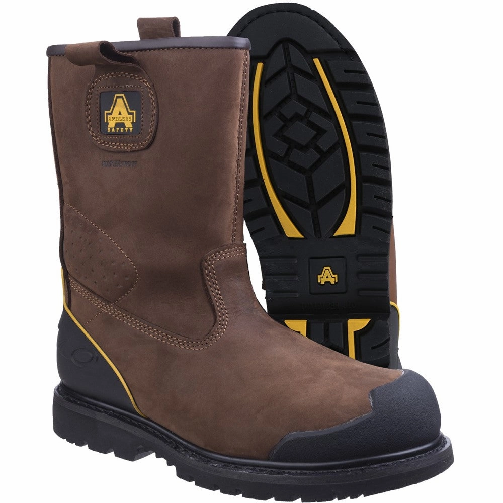 Breathable Unisex Shoes Amblers Safety Fs223 Goodyear Welted Waterproof Pull On Industrial Safety Boot