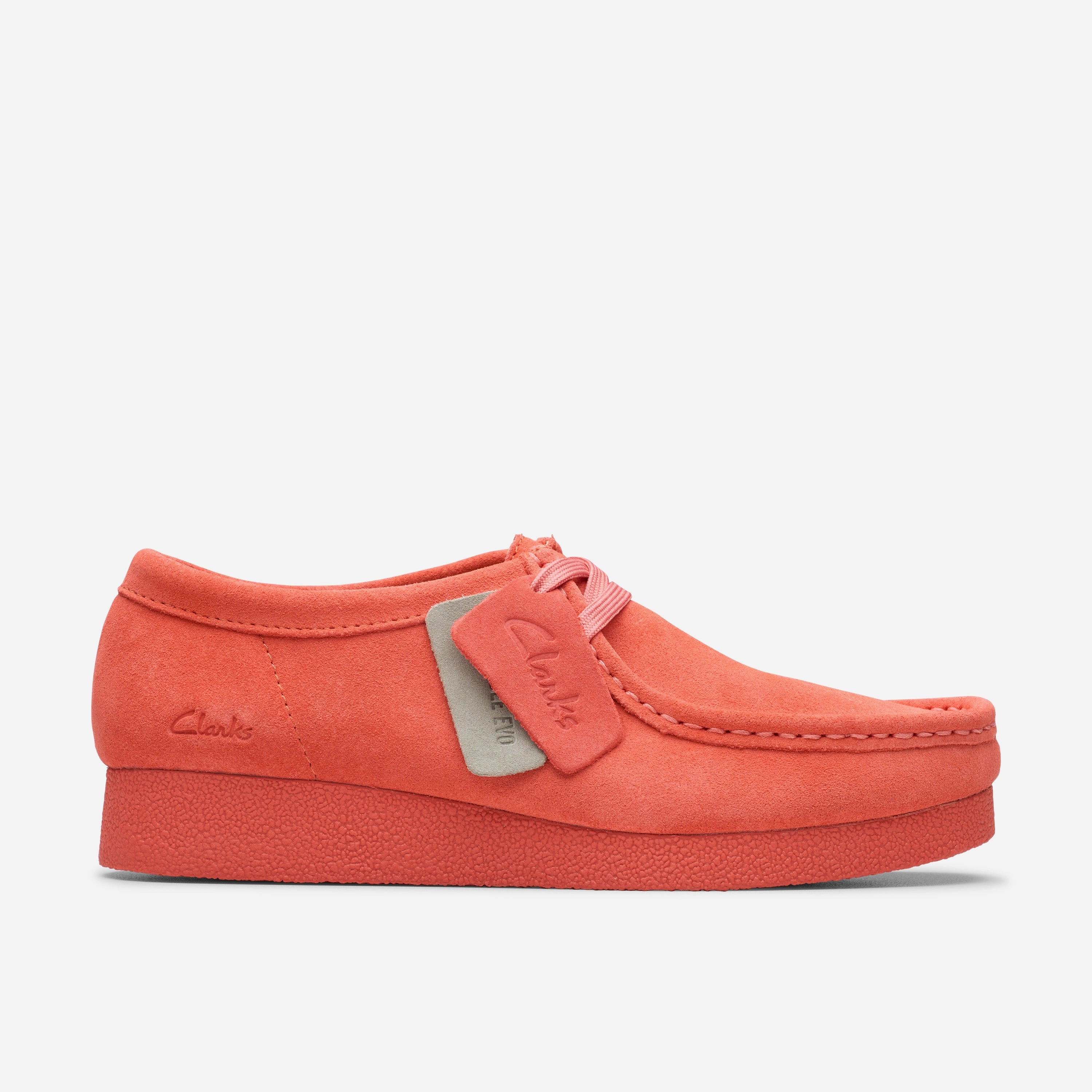 Rugged Grippy Soles Clarks | Casual Shoes | Women | Wallabeeevosh Coral Suede