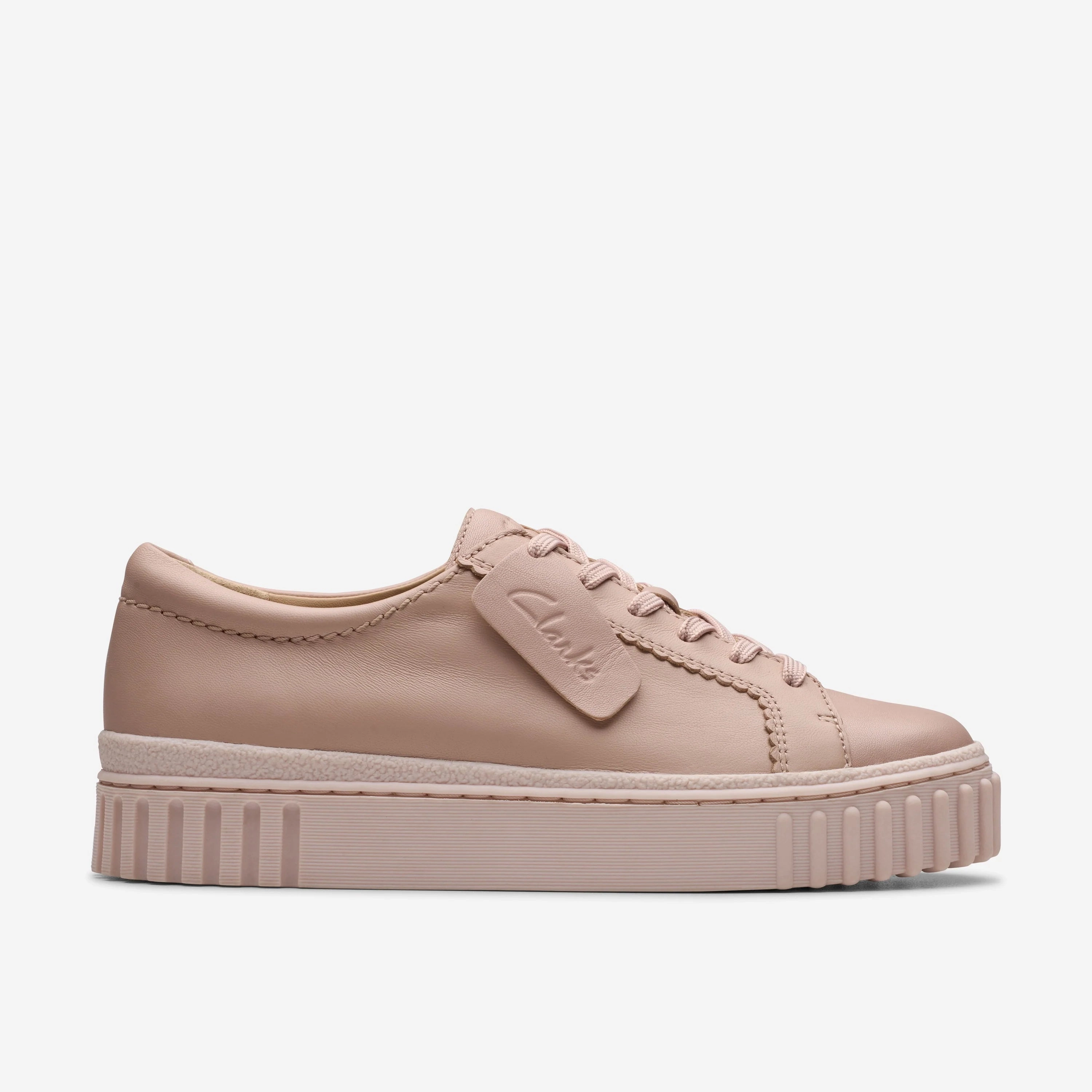 Secure Fit Non Slip Clarks | Casual Shoes | Women | Mayhill Walk Light Pink Leather