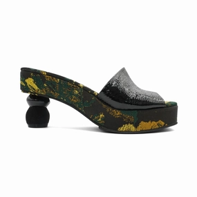Recycled Materials Rugged Dries Van Noten Embroidered Mules - Women'S 37