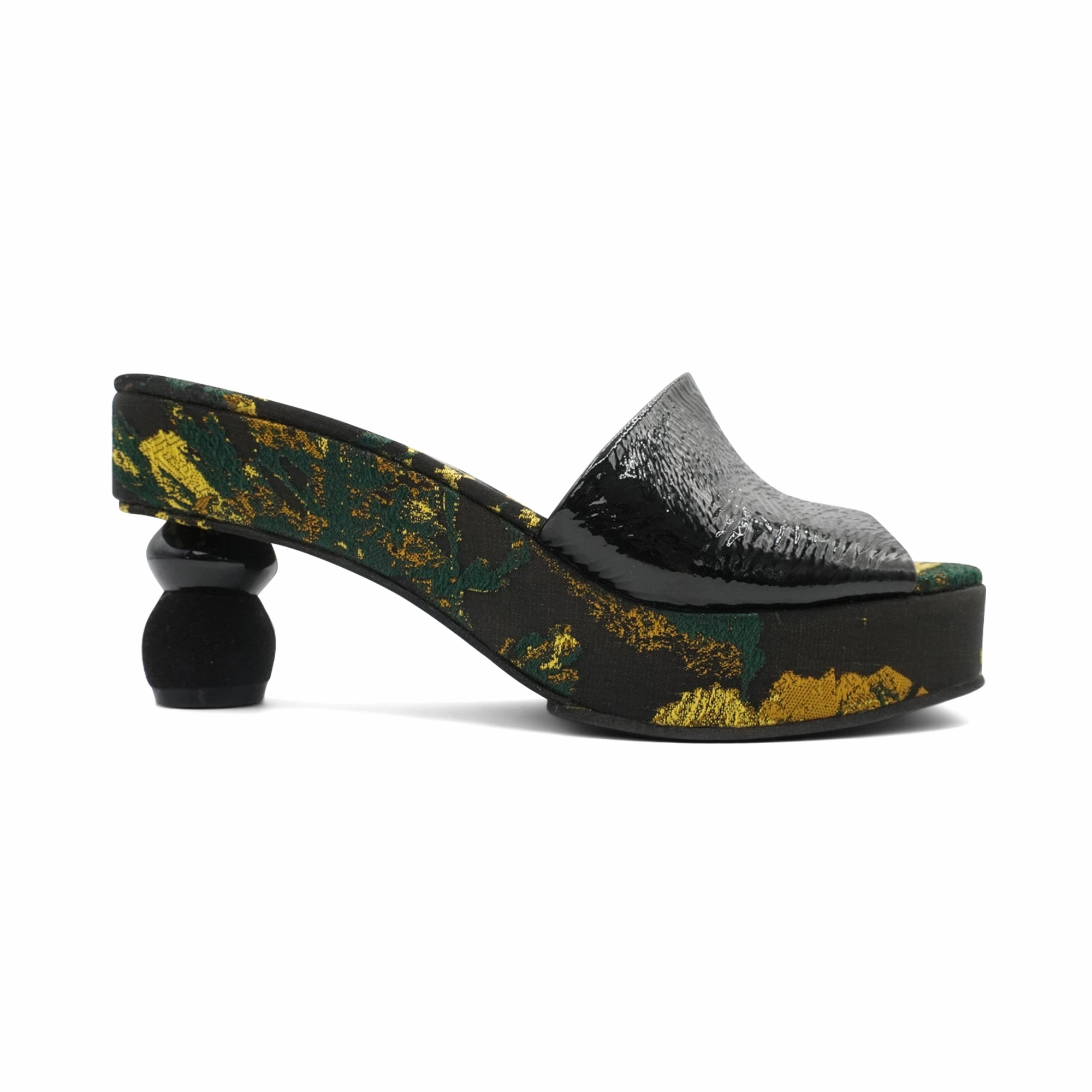 Recycled Materials Rugged Dries Van Noten Embroidered Mules - Women'S 37