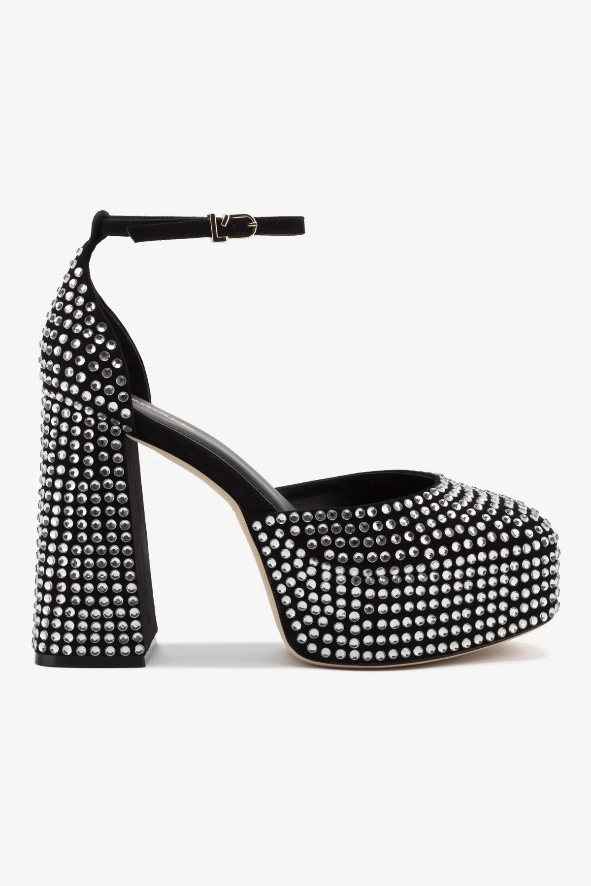 Walking Shoes Classic Footwear Ari Crystal Pump In Black Suede