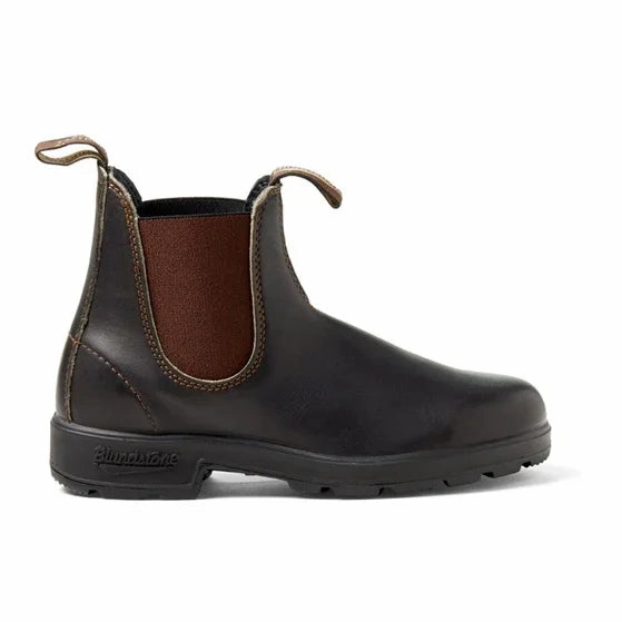 Blundstone | Unisex Chelsea Boots | 500 Stout Brown Leather | Brown Slip Resistant Work Supportive Footwear