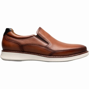 Florsheim Launch Cognac Multi Moc Toe Slip On Men'S Shoes All Day Support