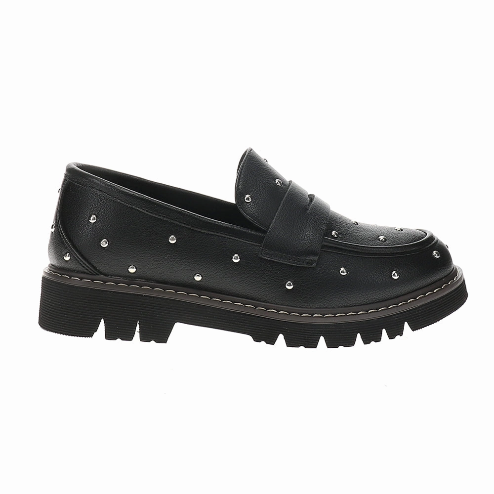 Weather Ready Statement Footwear Stud Muffin Studded Lug Sole Loafers