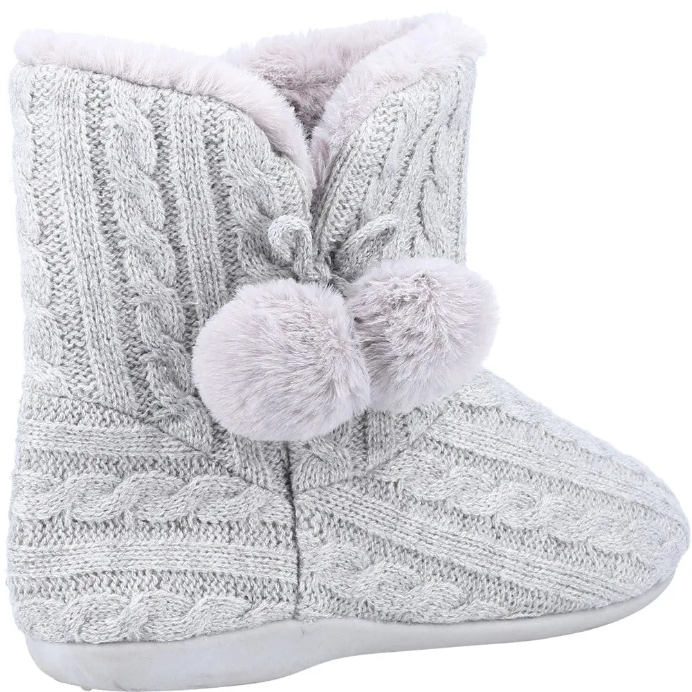 Fleet & Foster Apple Knitted Bootie Slipper Timeless