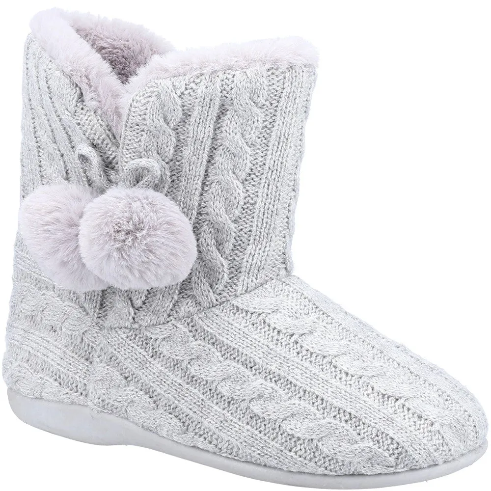 Recycled Materials Urban Fleet & Foster Apple Knitted Bootie Slipper