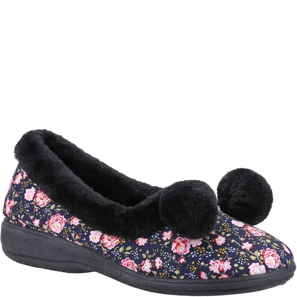 Slip Resistant Work Comfort Shoes Fleet & Foster Goldfinch Ladies Slipper