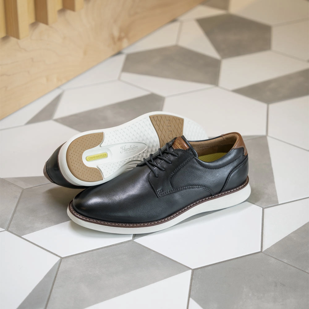 Florsheim Launch Black Multi Plain Toe Oxford Men'S Shoes Casual Footwear