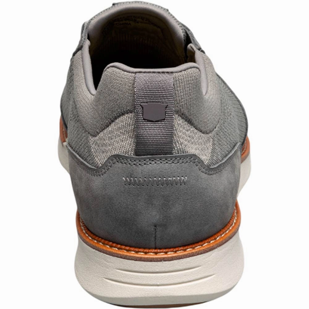 Everyday Sneakers Florsheim Launch Gray Knit Elastic Lace Moc Toe Slip On Men'S Shoes