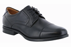 Breathable Weather Resistant Florsheim Midtown Cap Toe Oxford Black
