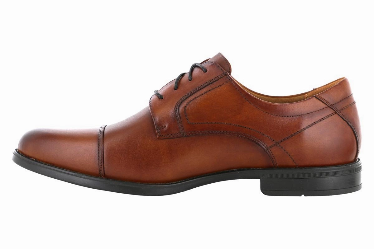 Florsheim Midtown Cap Toe Oxford Cognac Cushioned Insoles