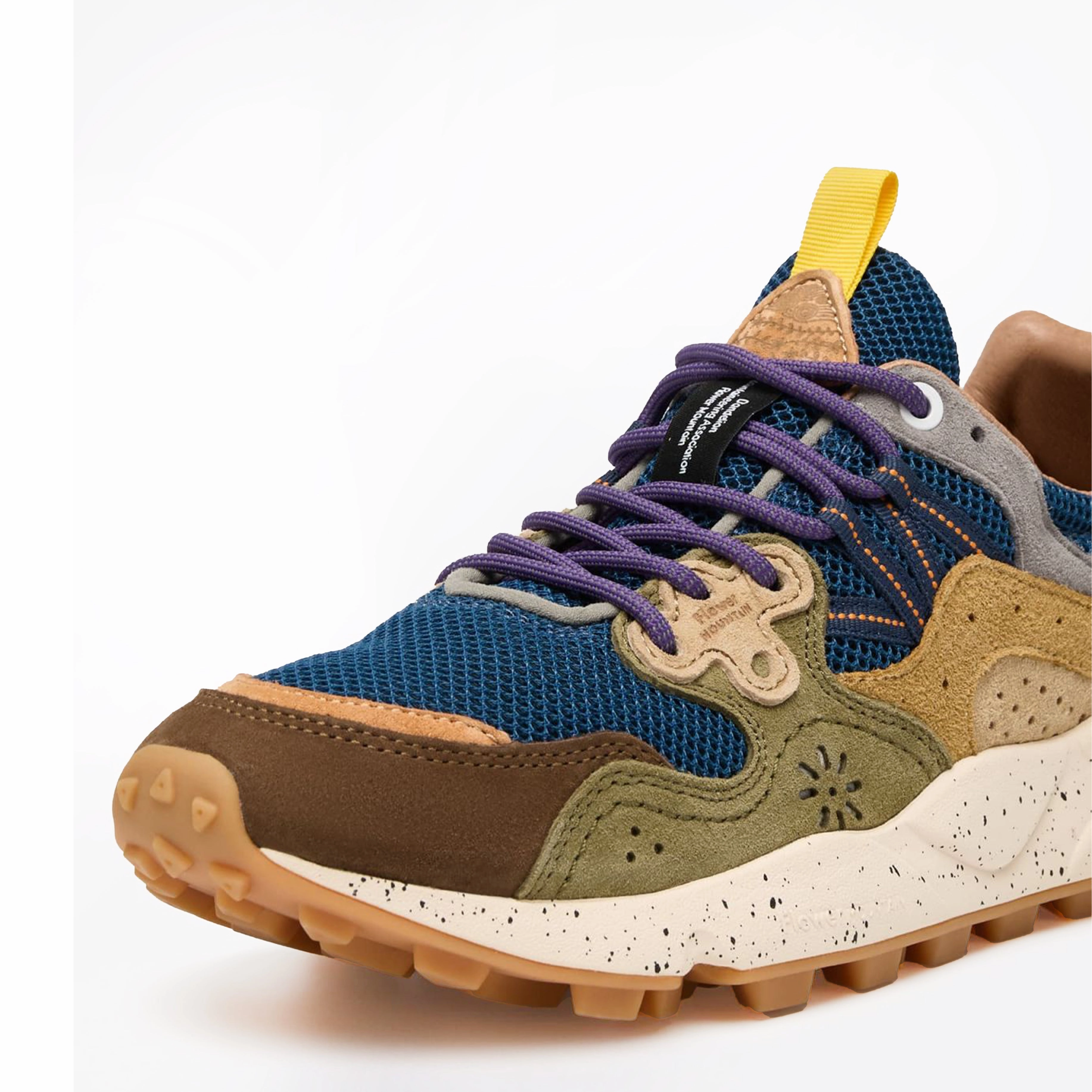 Flower Mountain Yamano 3 Trainer Dark Brown / Stone Odor Resistant Secure Fit