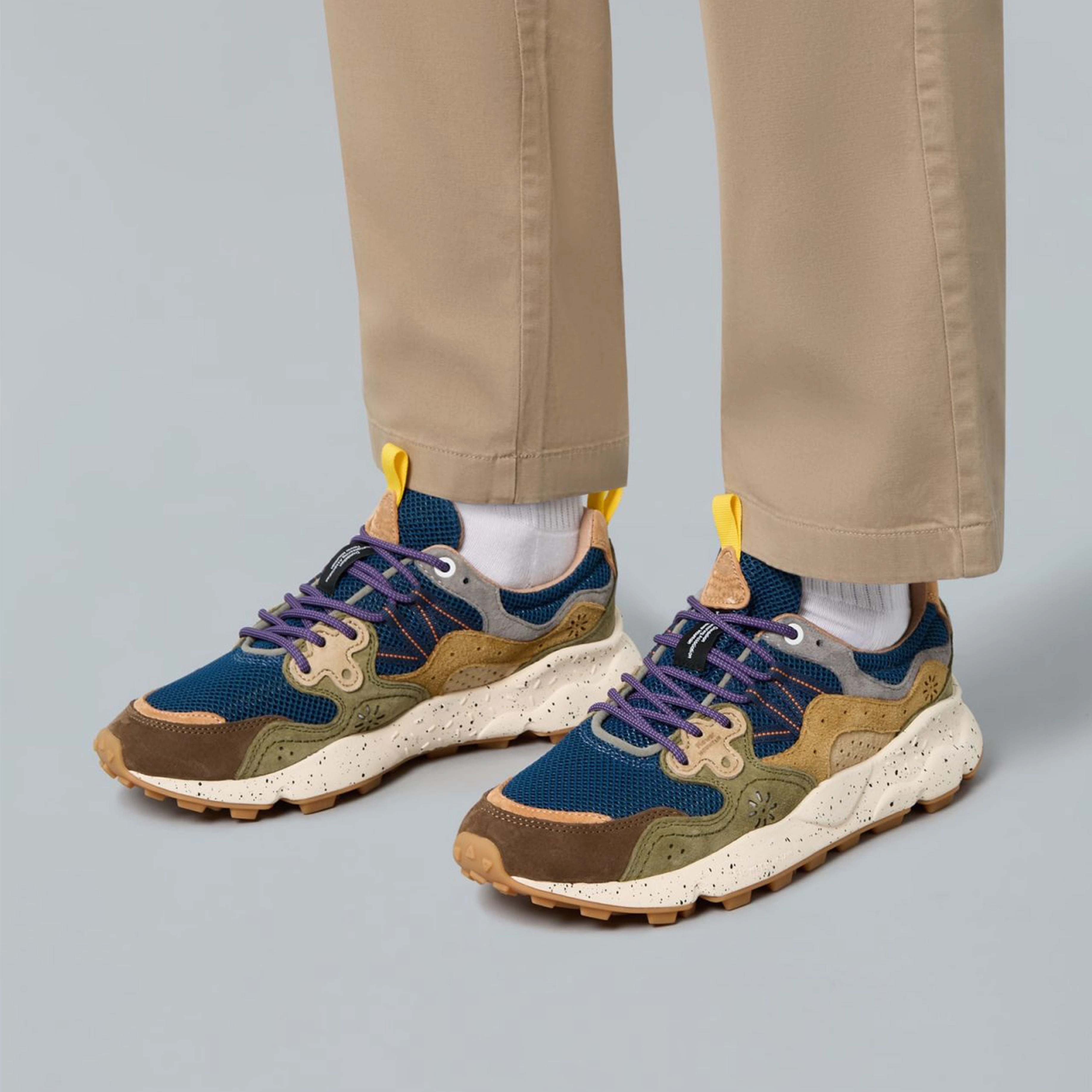 Flower Mountain Yamano 3 Trainer Dark Brown / Stone Cushioned Durable Shoes