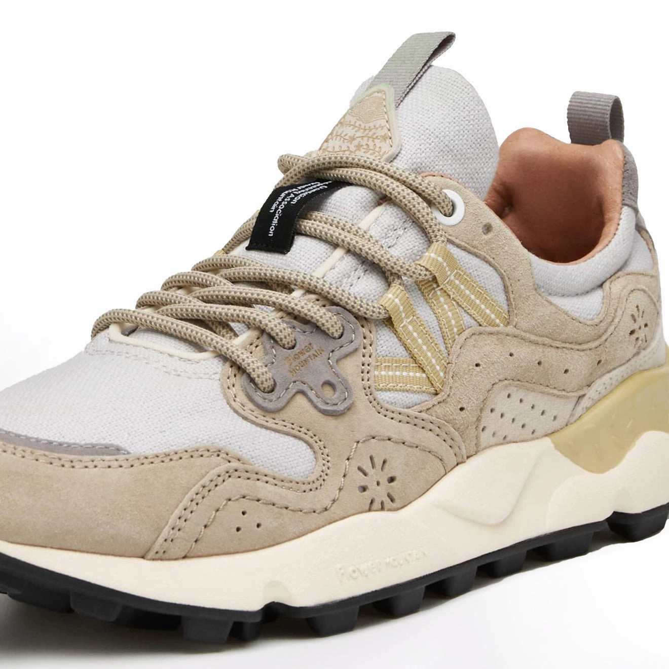 Flower Mountain Yamano 3 Uni Trainer Brown / Taupe Fashion Sneakers Wide Fit