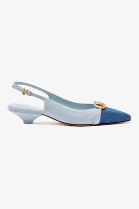 Franca Pump In Blue Denim Minimalist Shoes Classic Sneakers