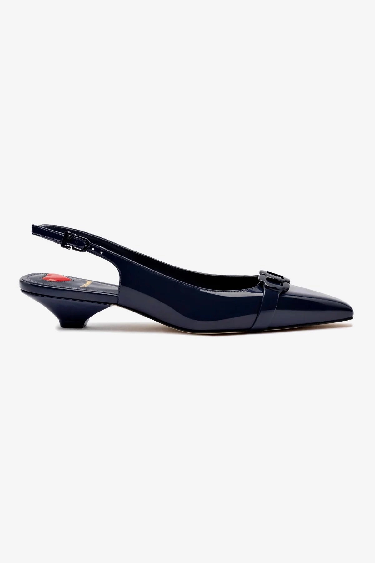 Franca Pump In Navy Patent Leather Travel Footwear Odor Resistant