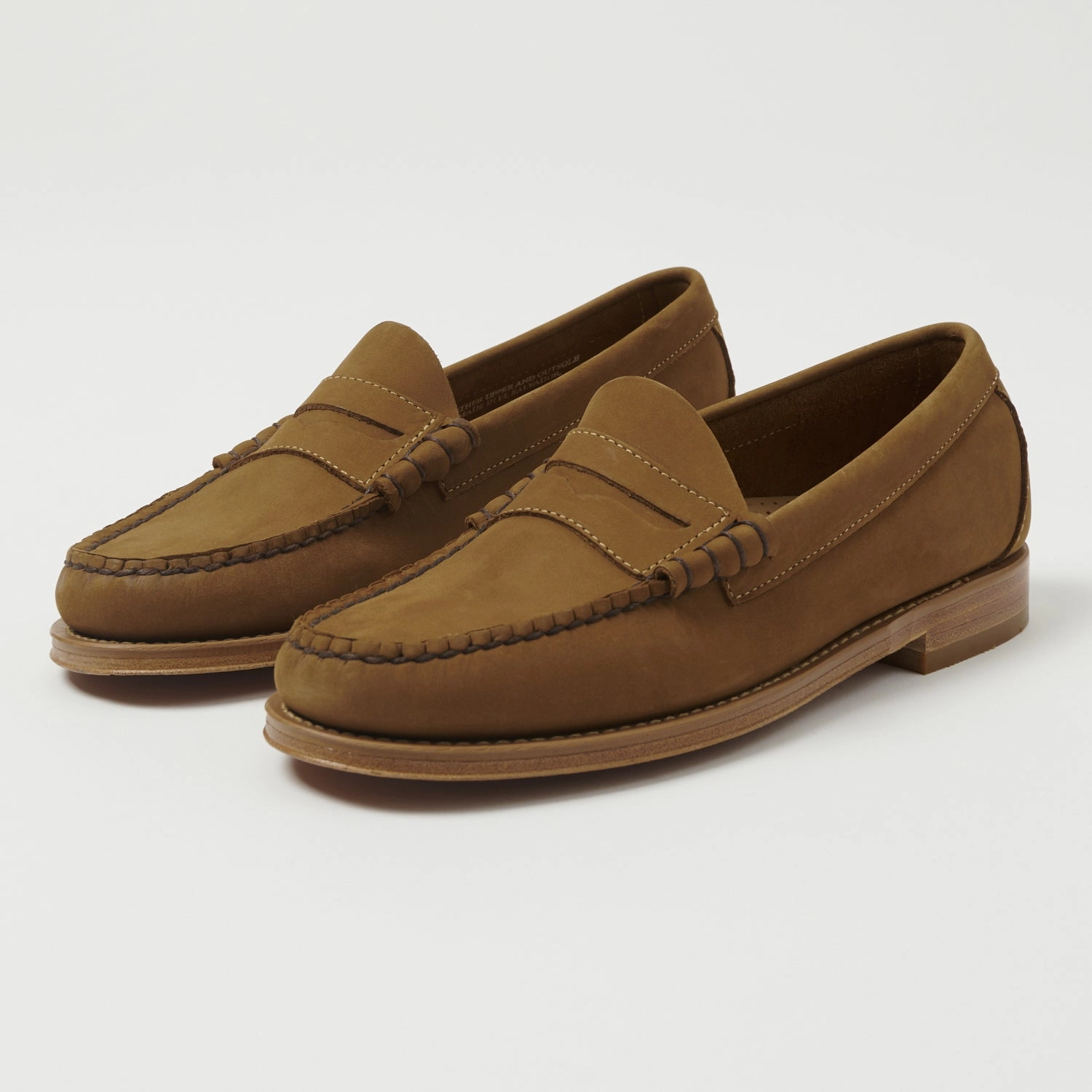 Timeless G.H. Bass Weejun Larson Moc Penny Loafer - Tan Nubuck