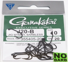 Gamakatsu J20-B Barbless Jig Hook 20 pack