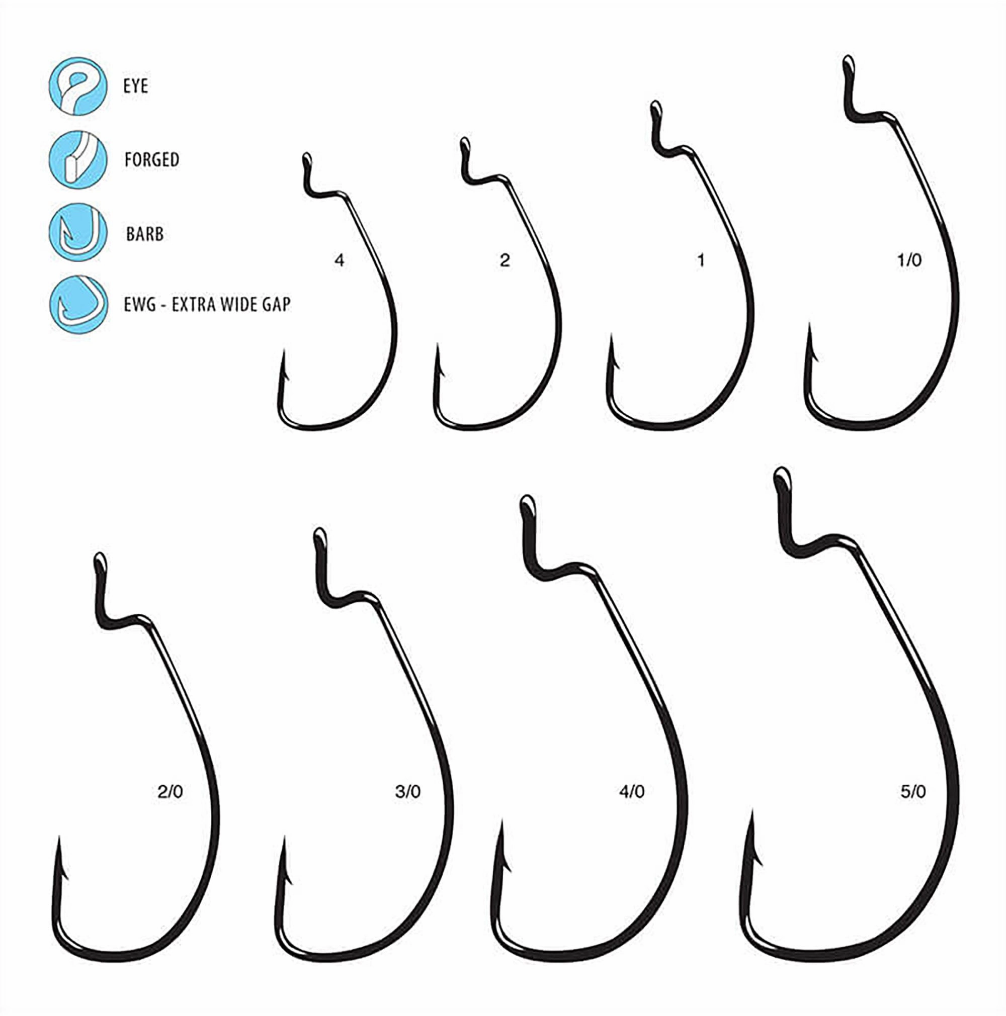Gamakatsu Offset Shank EWG Nano Alpha Worm Hooks