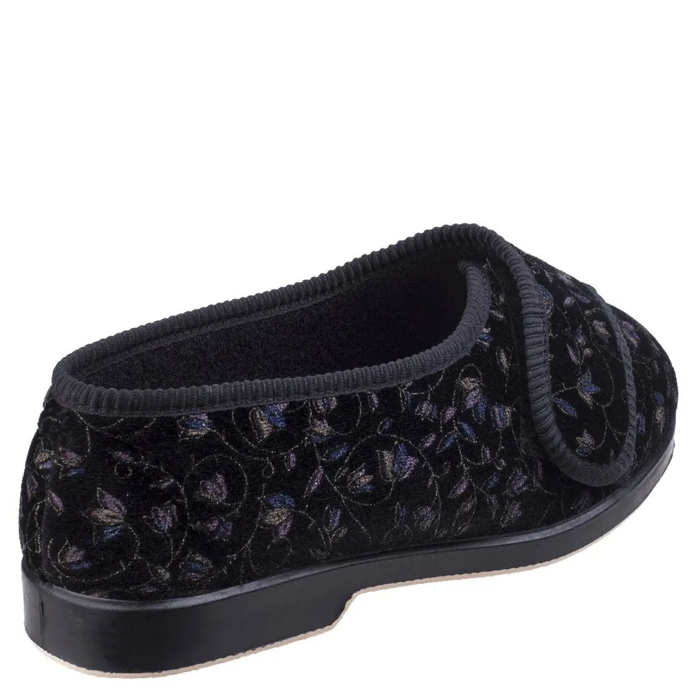 Breathable Mesh Gbs Nola Extra Wide Fit Ladies Slipper