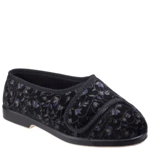 Gbs Nola Extra Wide Fit Ladies Slipper Stylish Footwear Non Slip