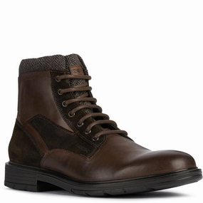 Geox Alberick Lace Up Boot Easy On Off Chic Footwear