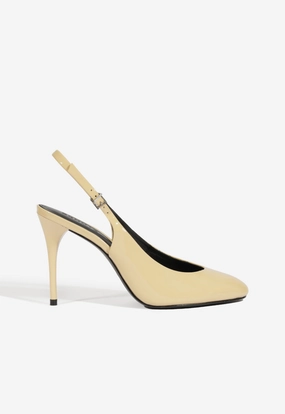 Geraldine Sling Patent Pump Sporty Style