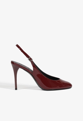 Geraldine Sling Patent Pump Canvas Shoes Travel Shoes