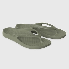 Lightfeet Revive Arch Support Thongs | Khaki Arch Support