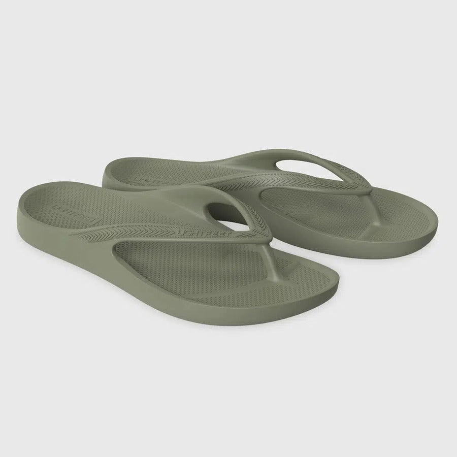 Waterproof Lightfeet Revive Arch Support Thongs | Khaki