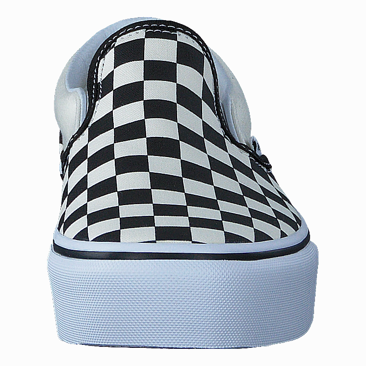 Comfort Heel Sustainable Ua Classic Slip-On Platform Black And White Checker/White