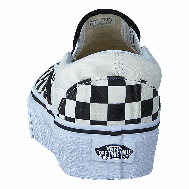 Ua Classic Slip-On Platform Black And White Checker/White All Weather