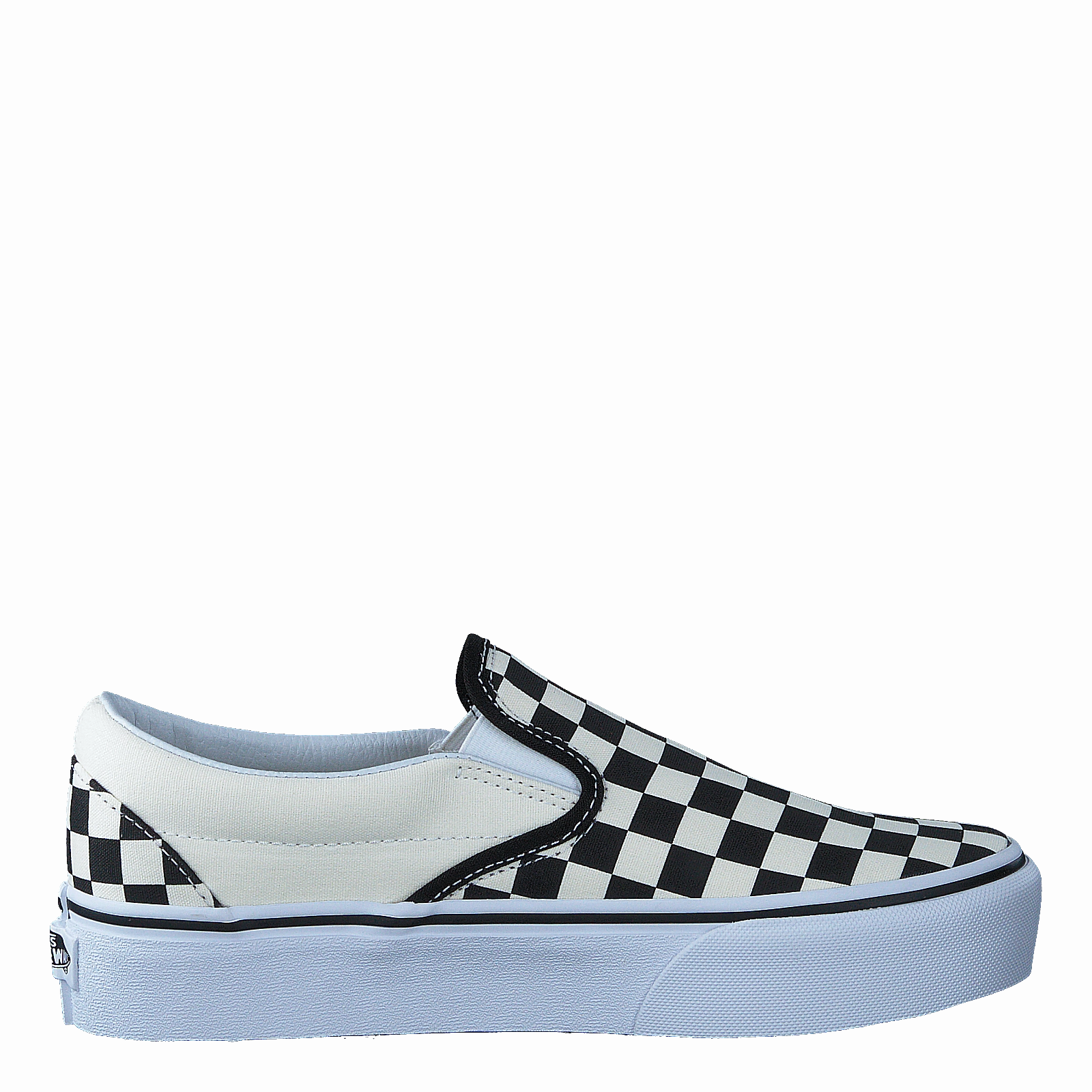 Ua Classic Slip-On Platform Black And White Checker/White Comfort Sole All Weather