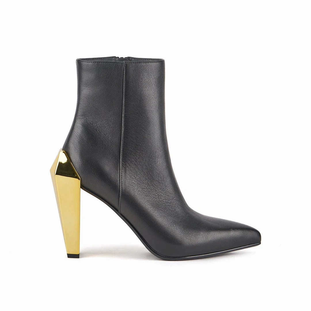 Travel Shoes Pain Relief United Nude | Women'S Boots | Gem Bootie Hi Black   Gold | Black