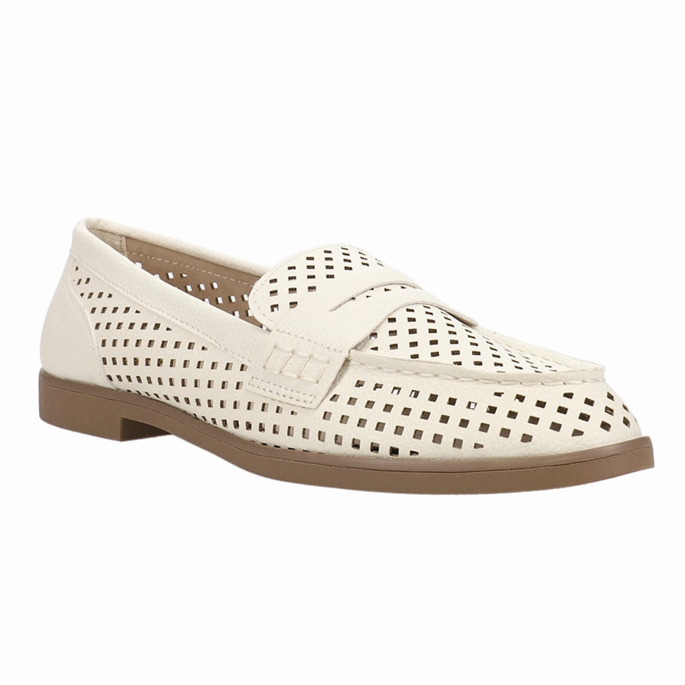 Bamboo Cut Out Slip On Loafers Breathable Travel Footwear