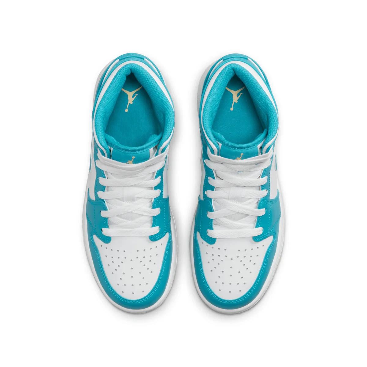 Kid'S Air Jordan 1 Mid 'Aquatone' Wide Fit Daylong Comfort