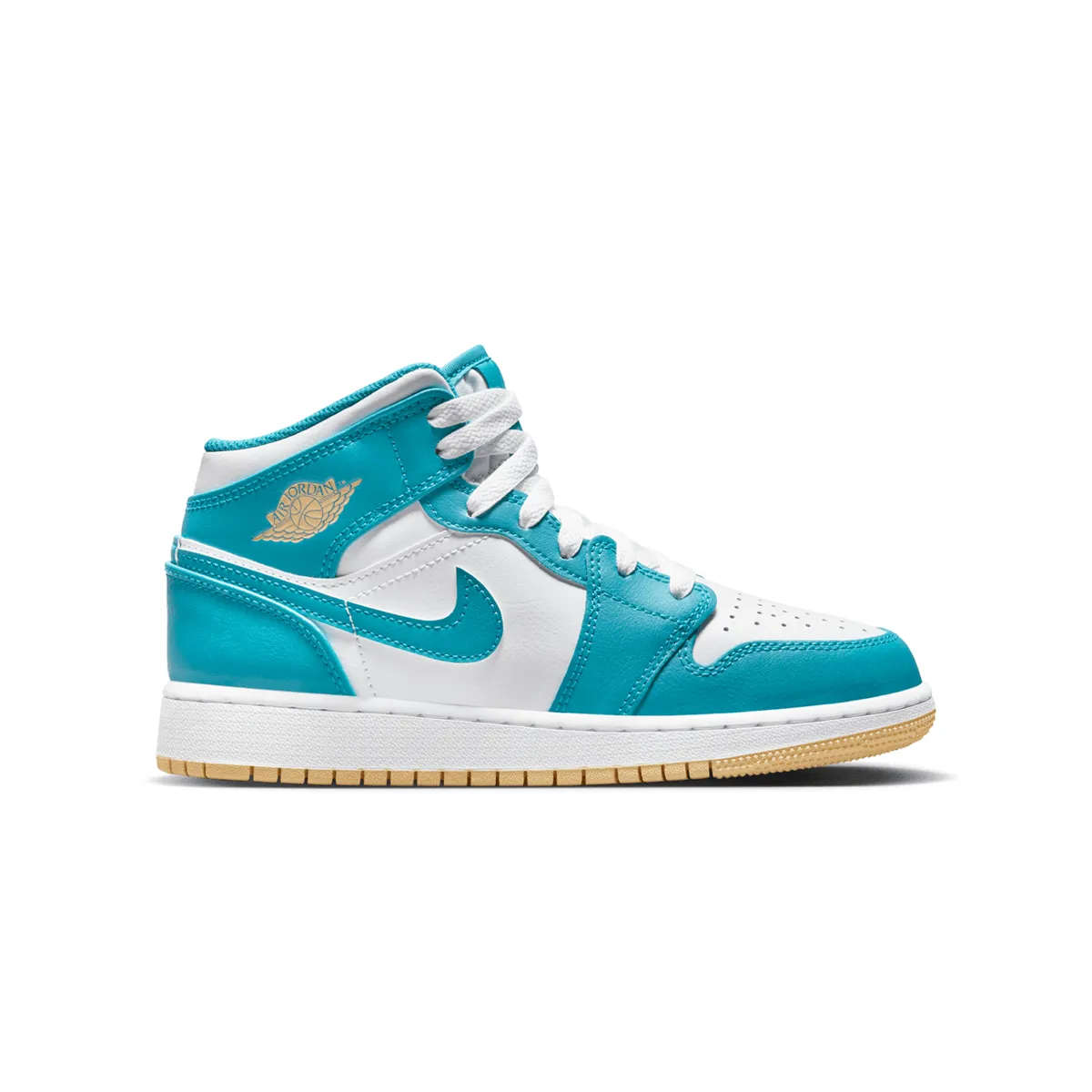 Kid'S Air Jordan 1 Mid 'Aquatone' Orthotic Friendly Comfort Heel